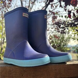 Hunter KIDS' FIRST CLASSIC RAIN BOOT IN BITTER INDIGO / BOREALIS BLUE